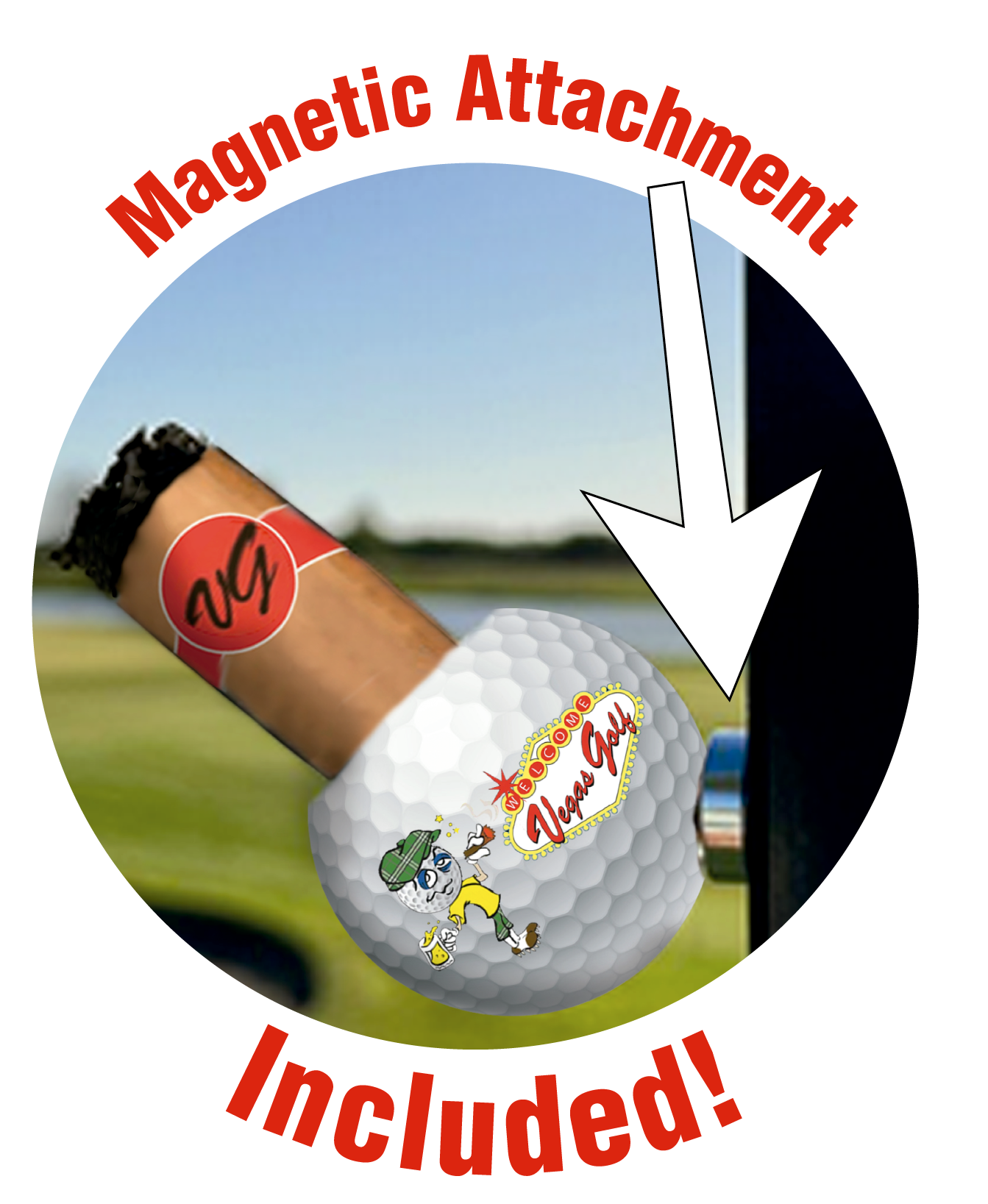 Golf Ball Stogie Holder-